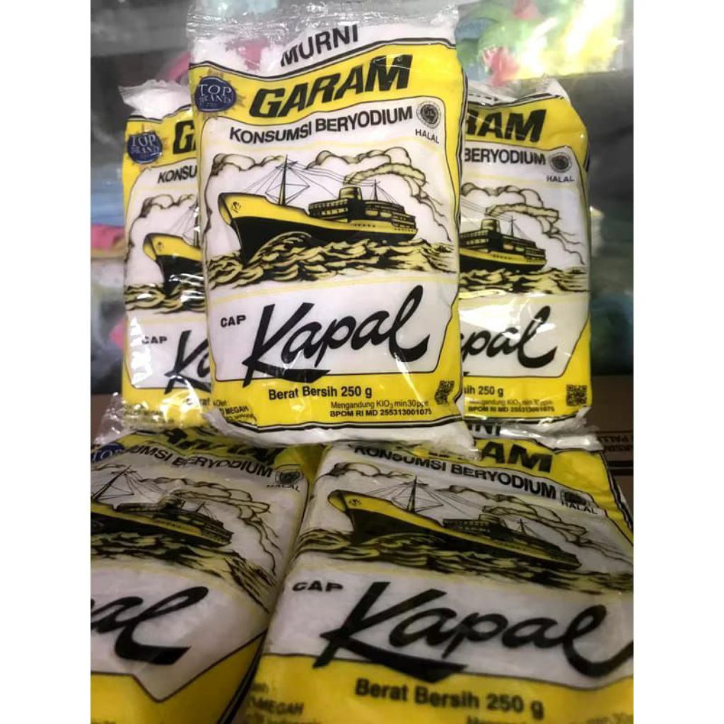 Garam Dapur Cap Kapal 250gr | Garam Cap Kapal
