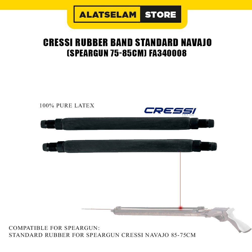 Cressi Rubber Band Standard Navajo Speargun 75-85cm FA340008 / Standard Rubber For Speargun Cressi N