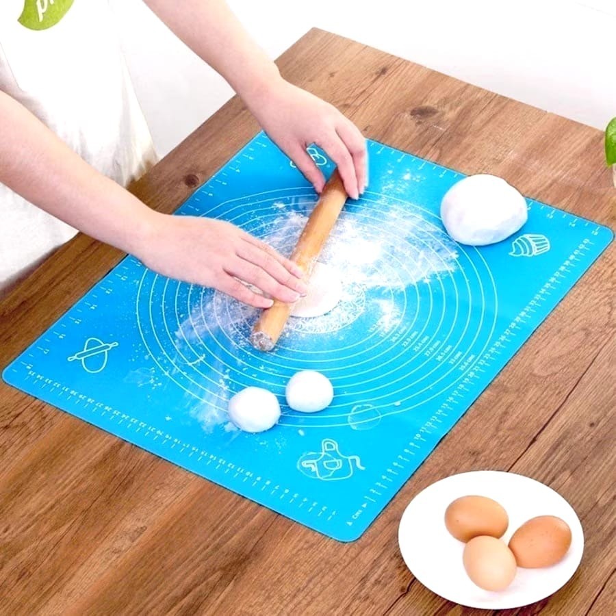 Alas Adonan Kue Silikon Silicone Mat Matras Kue Tatakan Adonan