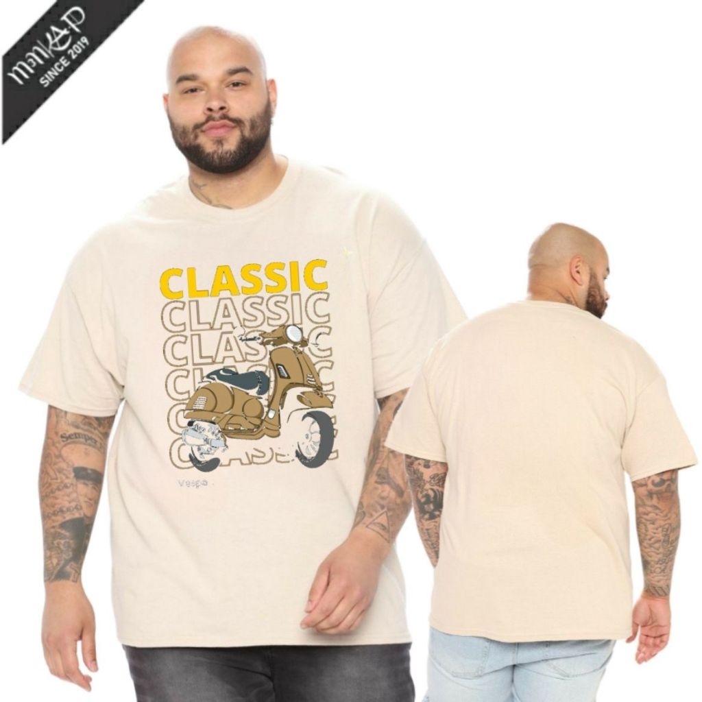 KAOS M3NKA.ID - KAOS DISTRO SUPER PREMIUM ORIGINAL M3NKA APPAREL WARNA CREAM (COKLAT SUSU) SERIES - 