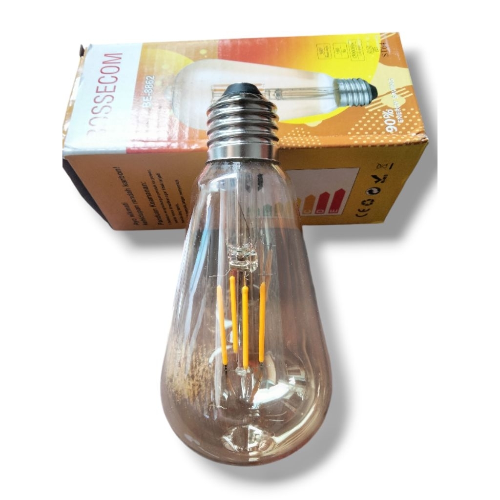 Bohlam LED Edison Cahaya Warm White 4watt