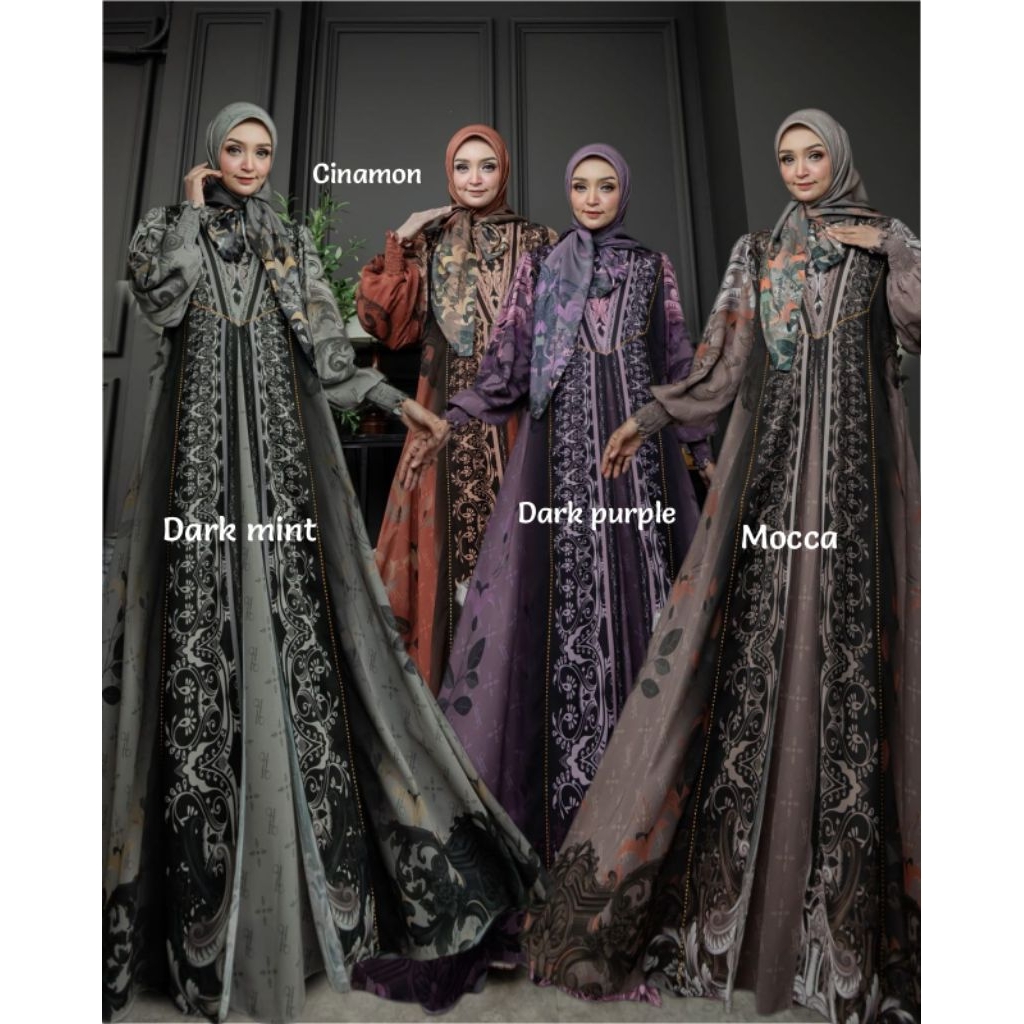 Javina series By.Allawiyah syar'i gamis mewah elegant wanita