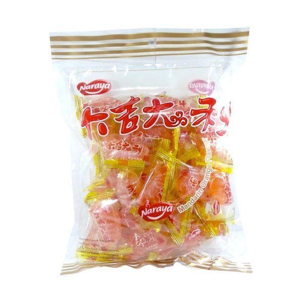 Permen Jelly Jeruk 250gr / Permen Jelly Rasa Mandarin Jeruk