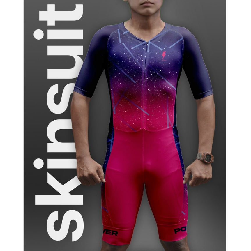 Skinsuit Power Apparel Jersey Sport Sepatu Roda Nyaman & Fleksibel
