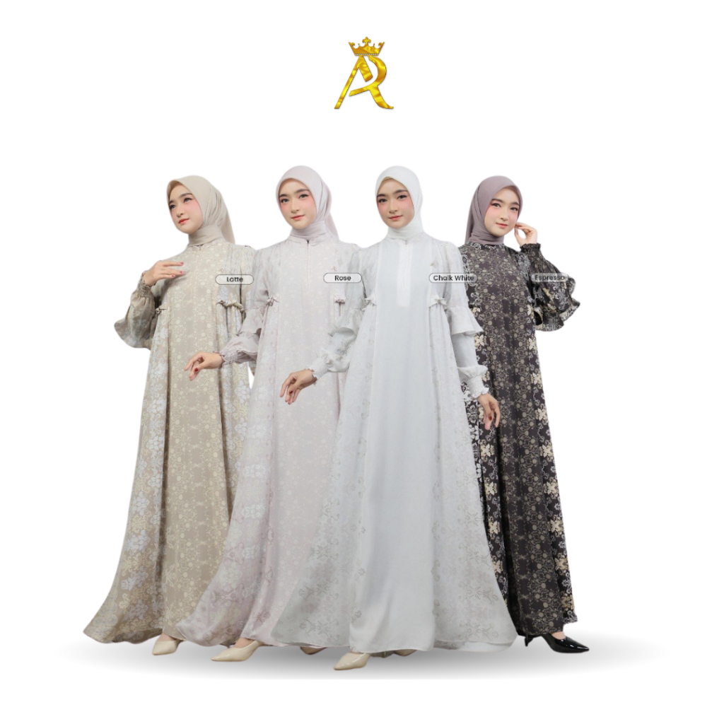Liliana Series Arrafi - Baju Couple Sarimbit Keluarga Arrafi Gamis Terbaru 2026 Couple Raya