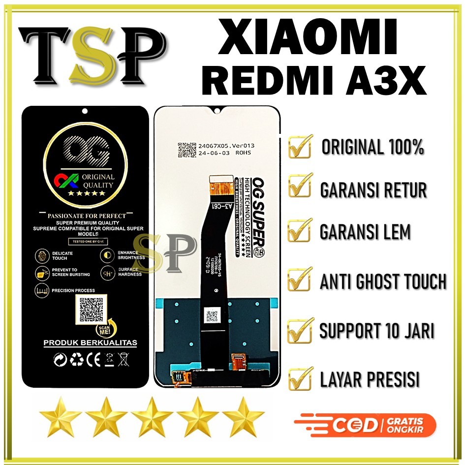 ORIGINAL 100% LCD XIAOMI REDMI A3X LCD ORIGINAL 100%