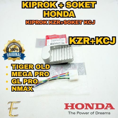 KIPROK(KZR)+SOKET(KCJ) ORIGINAL HONDA UNTUK TIGER OLD  MEGA PRO   GL PRO   NMAX KUALITAS ASLI 100% .