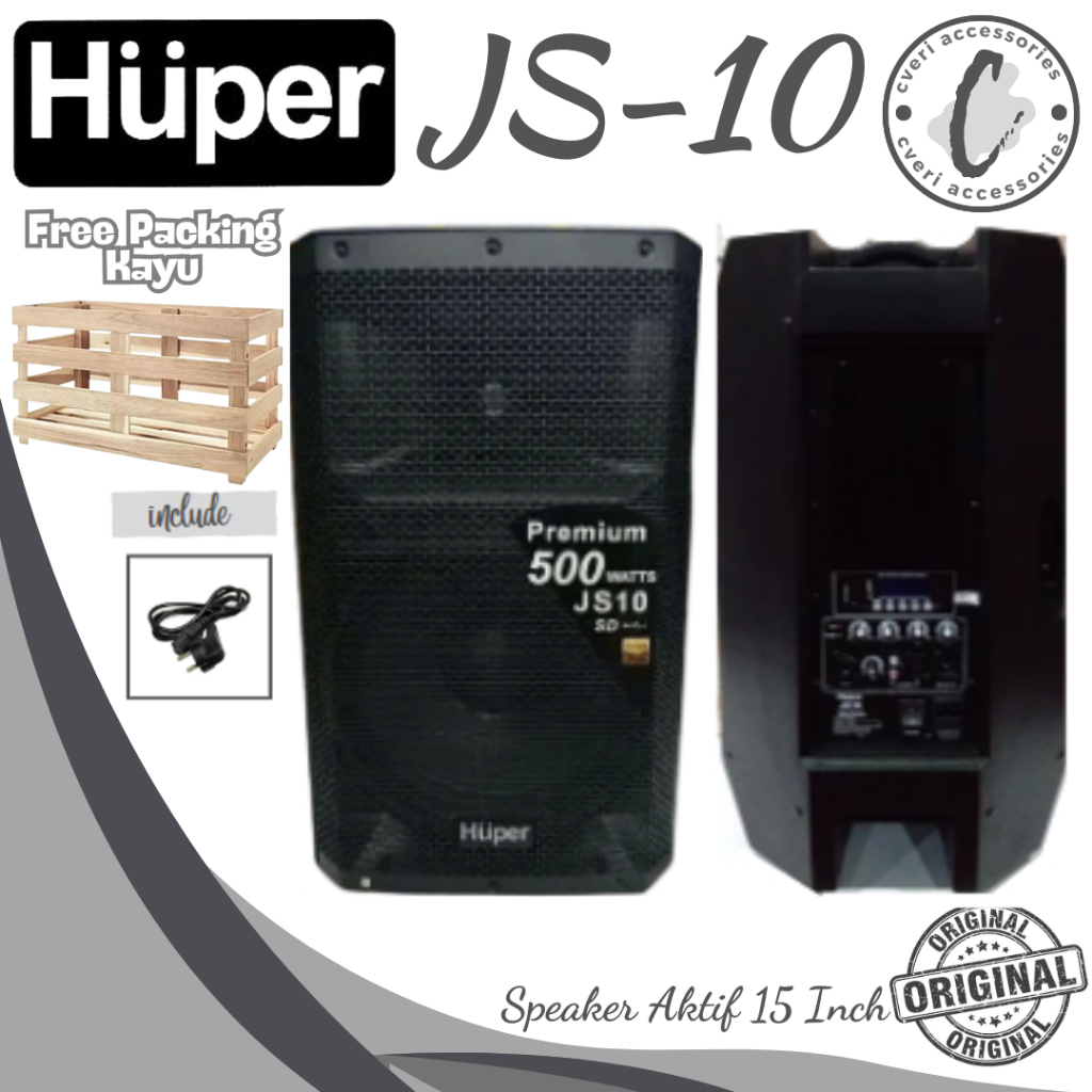 Huper JS10 Speaker Aktif 15" Original Huper JS-10 Spiker Aktif