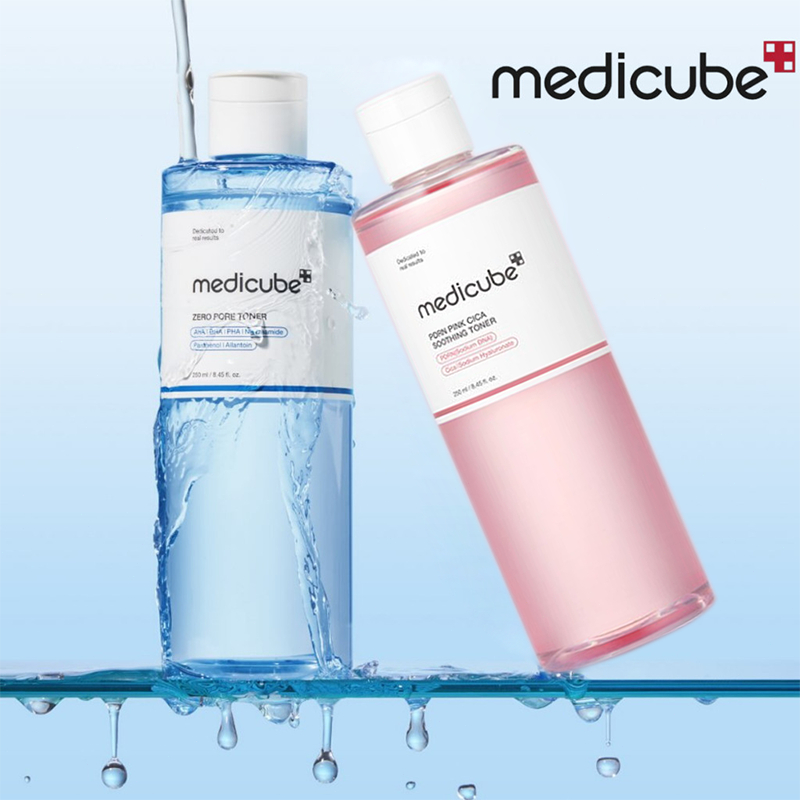 Medicube PDRN Pink Cica Soothing Toner 250ml / Medicube Zero Pore Toner 250ml/Medicube Red Toner 2.0