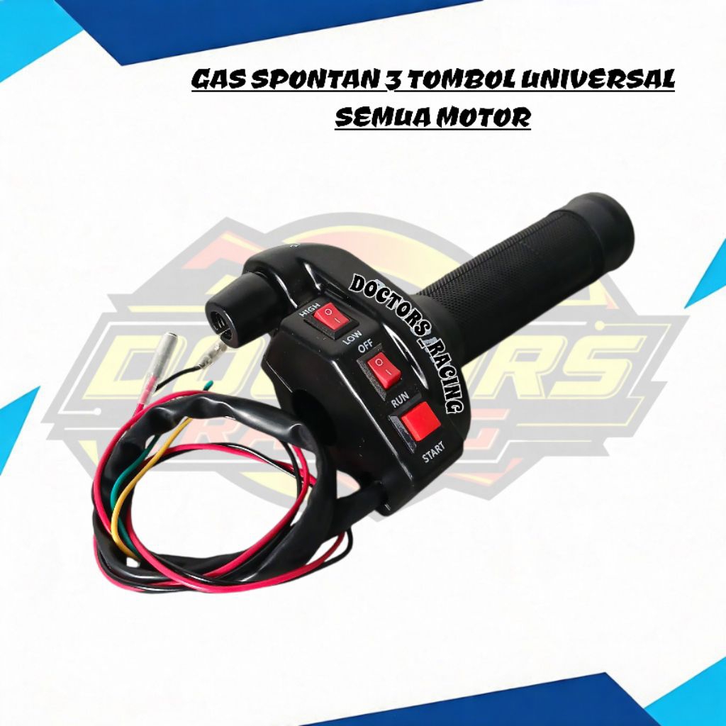 Gas Kontan 3 Tombol Universal Gas Spontan 3 Tombol On Off Stater Gas Spontan Set Grip Motor 3 Tombol