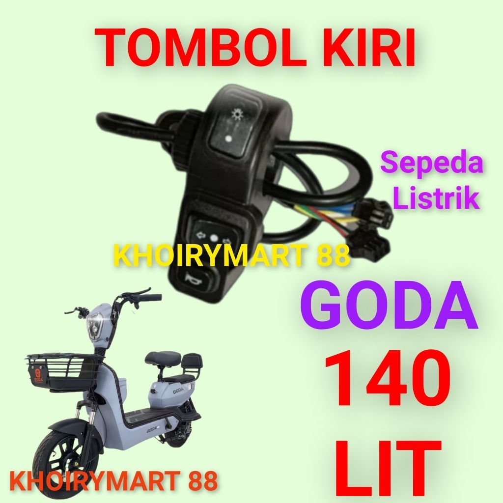 tombol kiri goda 140 lit saklar sein bel lampu sepeda listrik goda 140 lit