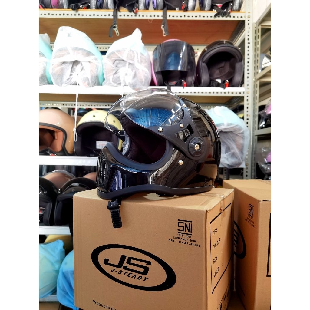 ORIGINAL JS CAKIL HELMET (kaca)