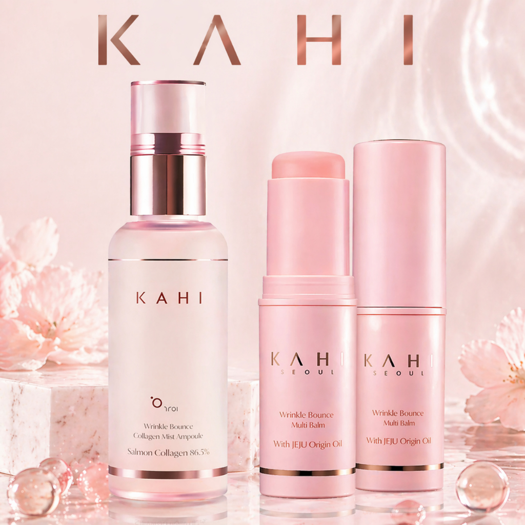 Kahi Moisturizing Multi Balm / Wrinkle Bounce 9g / Wrinkle Bounce Collagen Mist Ampoule 120ml