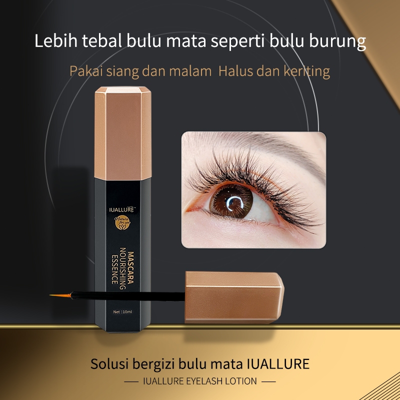 [Out Of Stock] IUALLURE Serum Bulu Mata 10ml Penumbuh Bulu Mata Panjang Tebal Penebal Alami Perawata