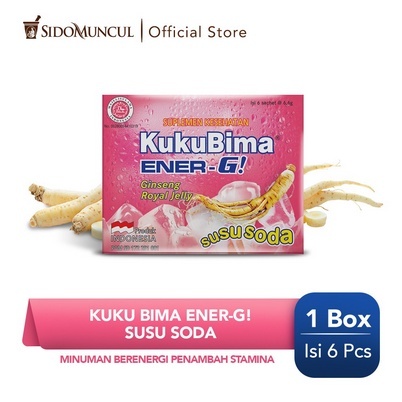 Kuku Bima Ener-G Susu Soda 6's - Minuman Berenergi Penambah Stamina