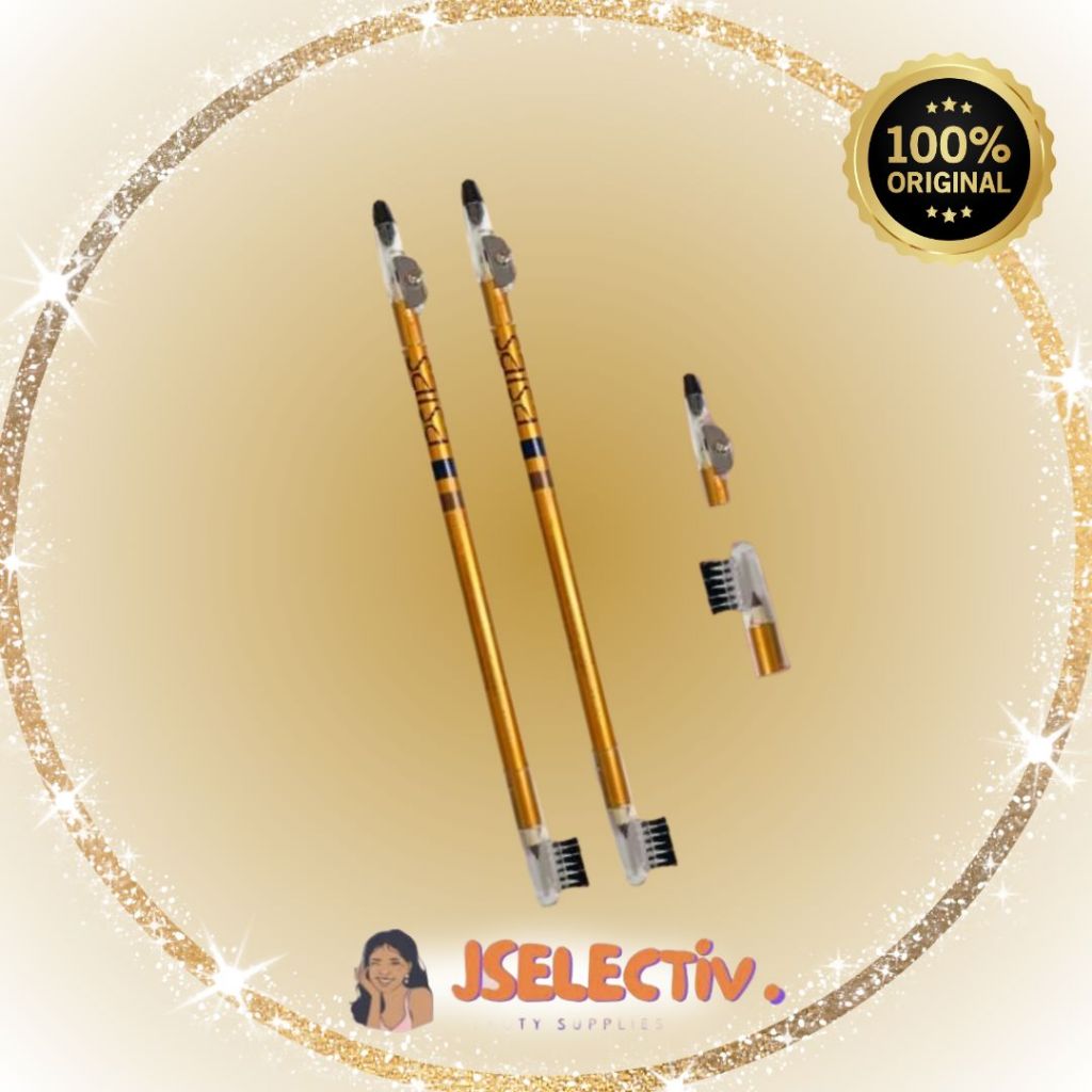 SALSA - EYEBROW EYELINER // JSELECTIV X JHON KOSMETIK // Pensil Alis SALSA - ORI️ BPOM COD