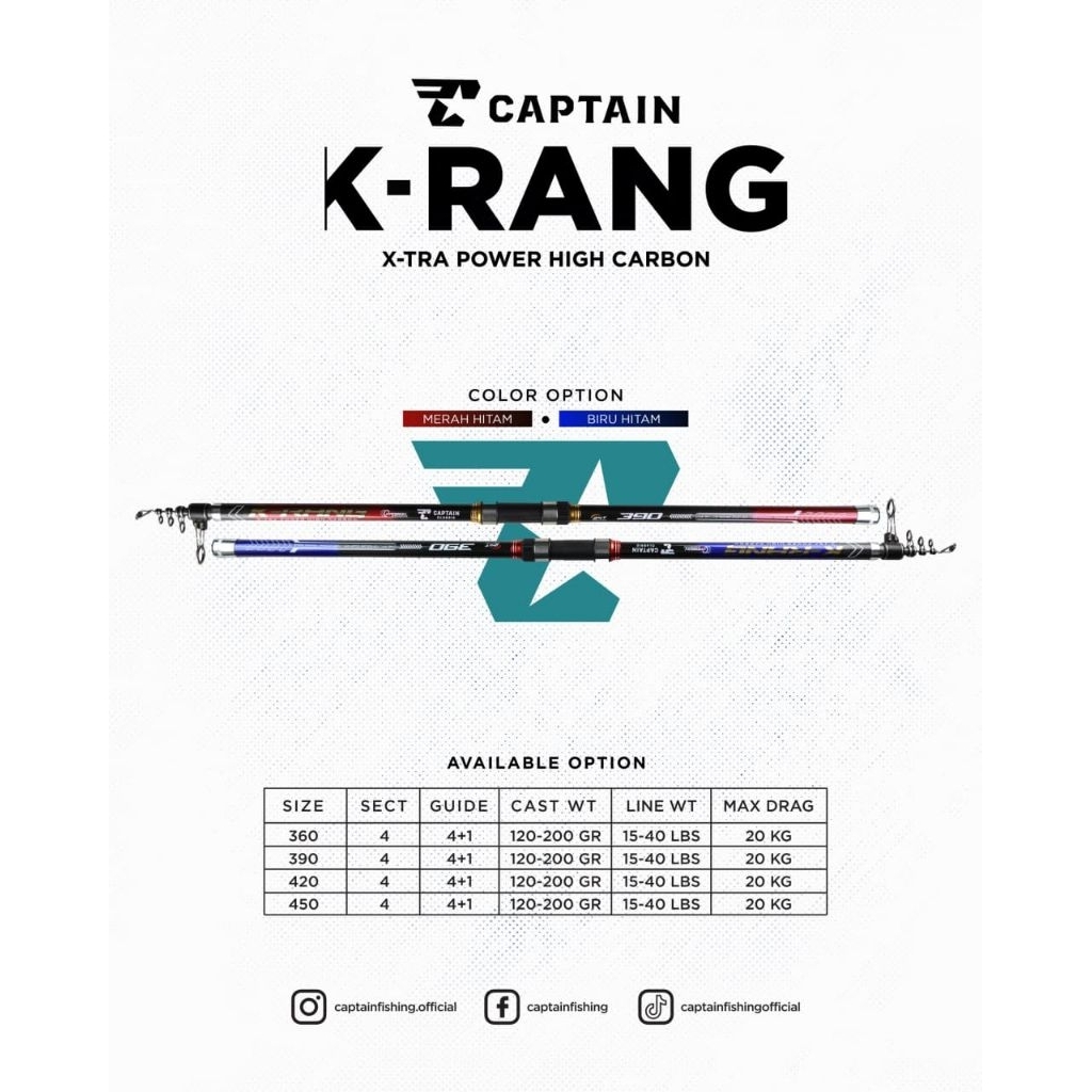Joran Surf Kaku CAPTAIN K-RANG 360CM