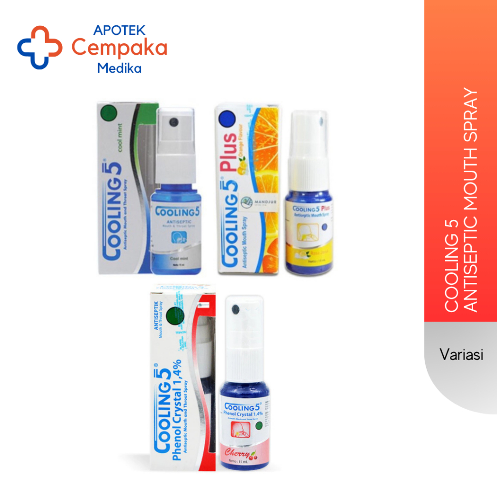 Cooling 5 / Cooling 5 Plus / Cooling 5 Cherry / Semprot Mulut