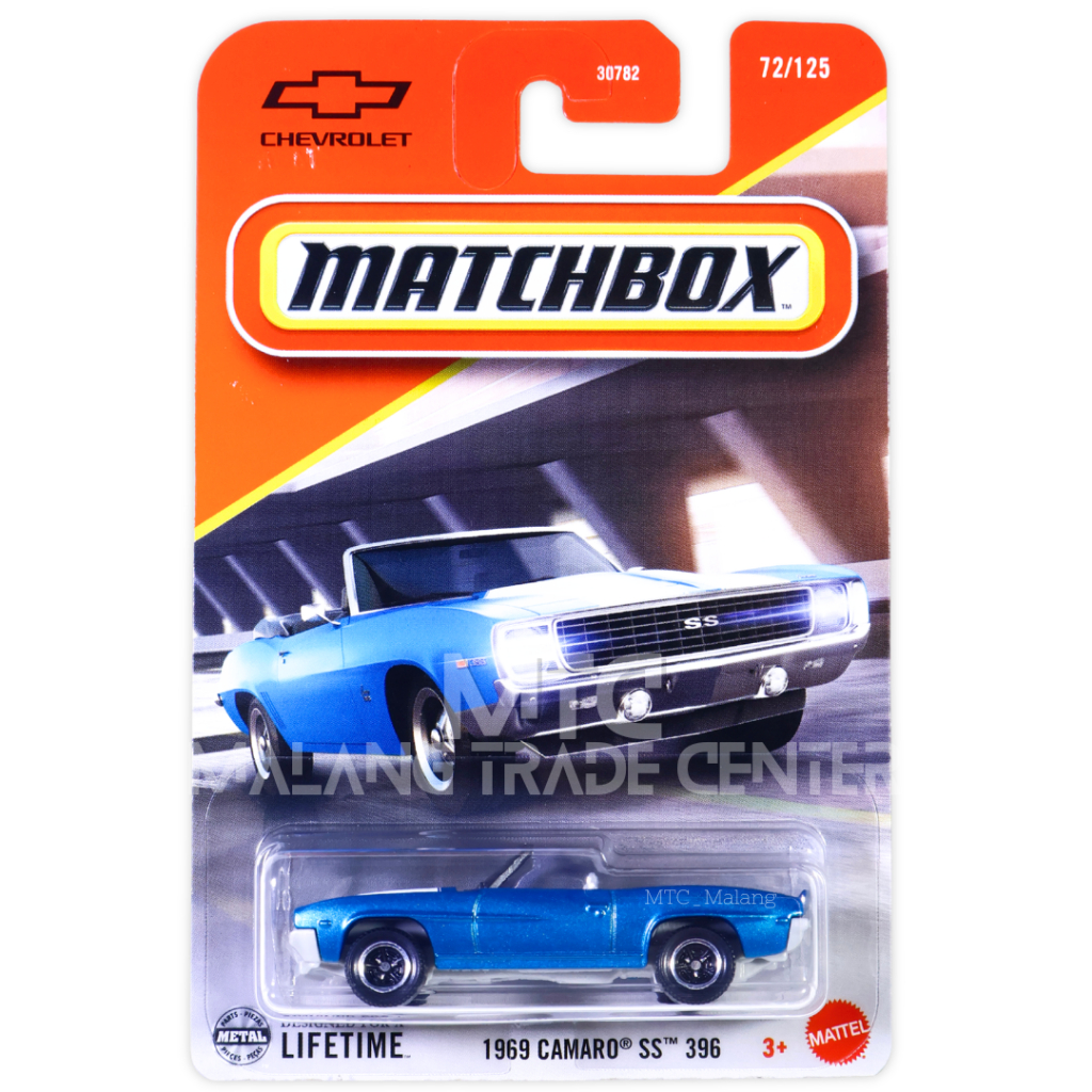 Matchbox 1969 Camaro SS 396 Biru Skala 1:64