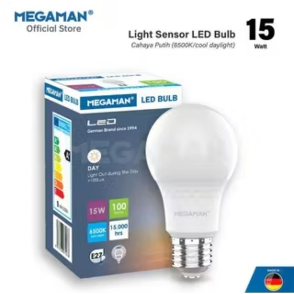 Lampu LED Sensor Cahaya 15watt Lampu Light Sensor LED Buld