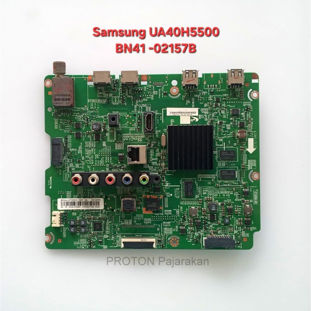 Mainboard LED TV Samsung UA40H5500 UA40H5500AW UA40H5500AWXXD Smart Mesin Matherboard LCD BN94-07595