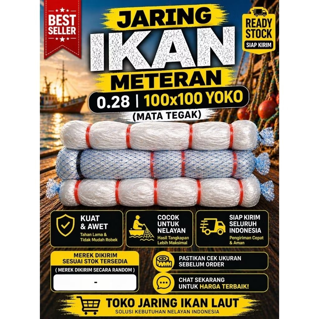 JARING SENAR 0.28 100X100 YOKO