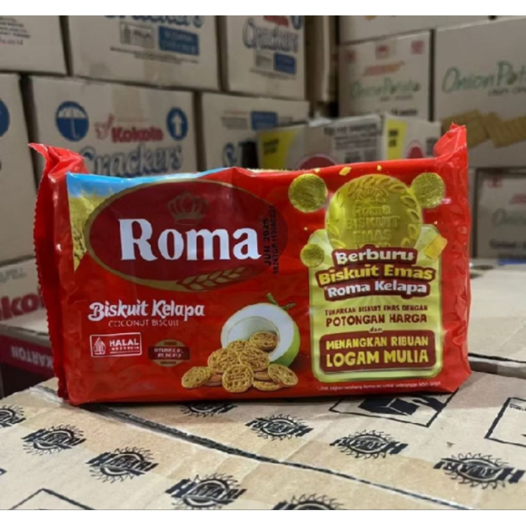 1 Dus Biskuit Roma Kelapa 300gr isi 28 Pcs