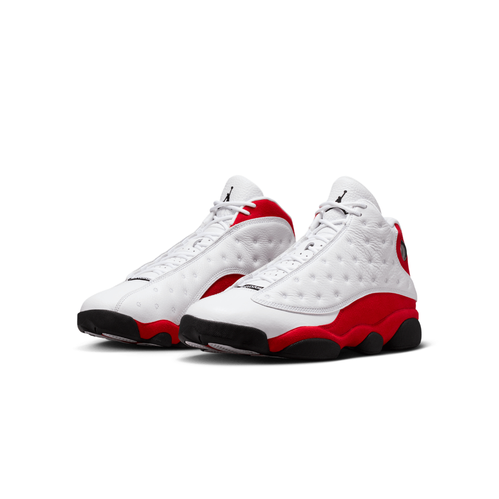 Ready Stock Air Jordan 13 Retro White and University Red 414571-102