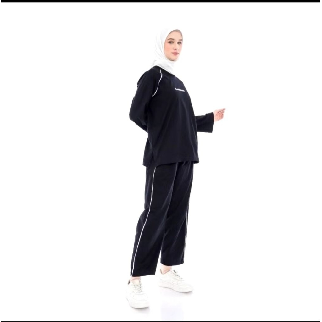 [MRM] Baju Setelan Olahraga Wanita Baju Setelan Olahraga Wanita Muslim Senam Lari Zumba Badminton Se