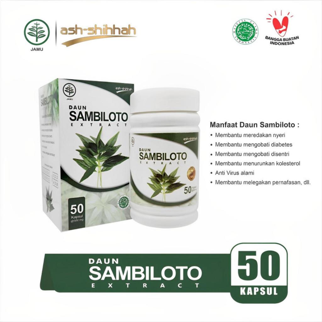 Kapsul Sambiloto Herbal ash sihah 50kapsul Original //KAPSUL SAMBILOTO ASH sihah