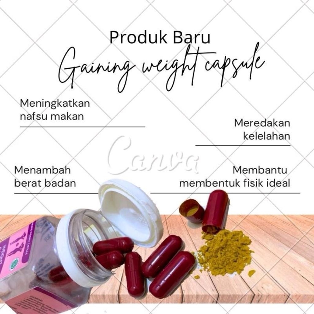 Jamu Herbal Gaining Weight Capsule