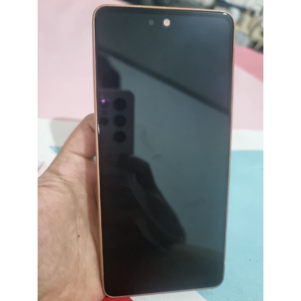lcd frem batrai dan bezel samsung a53 5G ori copotan hp garansi