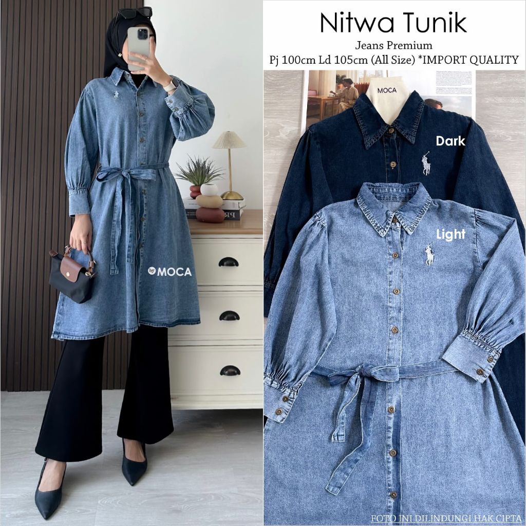 Nitwa Tunik Atasan Jumbo Allsize Busui Premium Original Ori Moela Berlabel