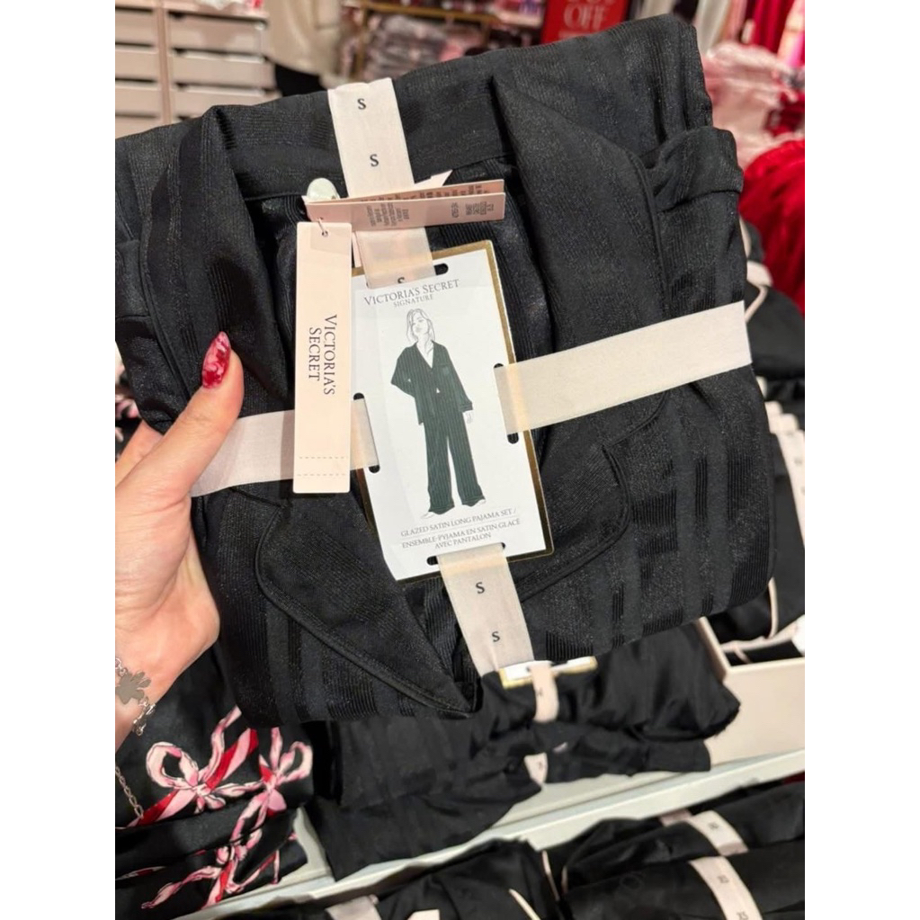 Victoria's Secret Glazed Satin Long Pajamas