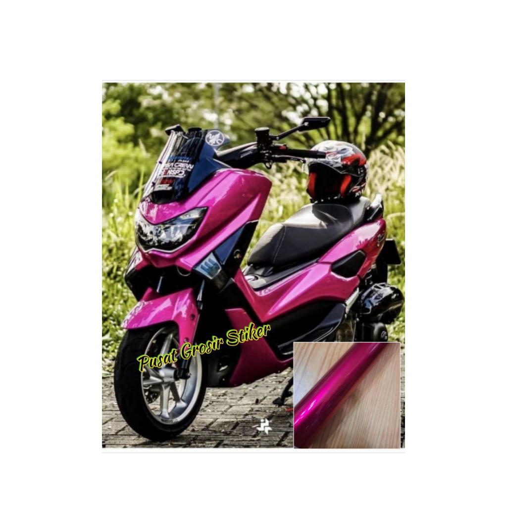 Sticker Skotlet Motor Warna Pink Candy Metalic Stiker Sekotlet