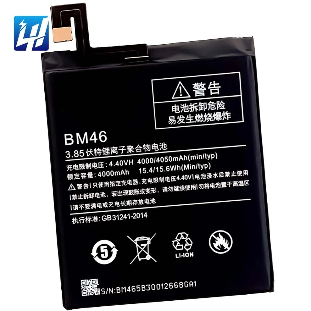BM46 / Baterai Batre Premium 100% Redmi Note 3 Redmi Note 3 PRO Baterai Batre Original - BM46