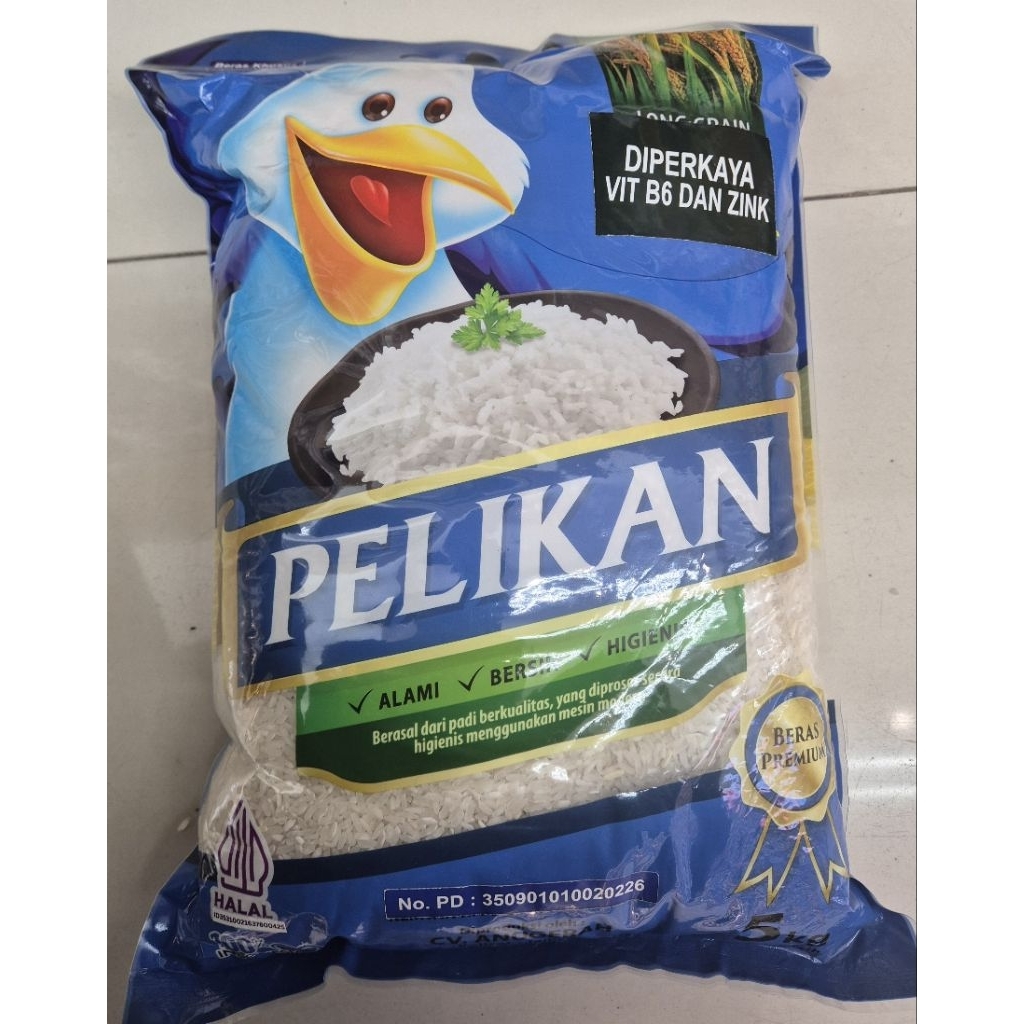 Beras Premium Pelikan Biru PELIKAN Blue Pelikan Premium Rice 5kg - HK-GF.