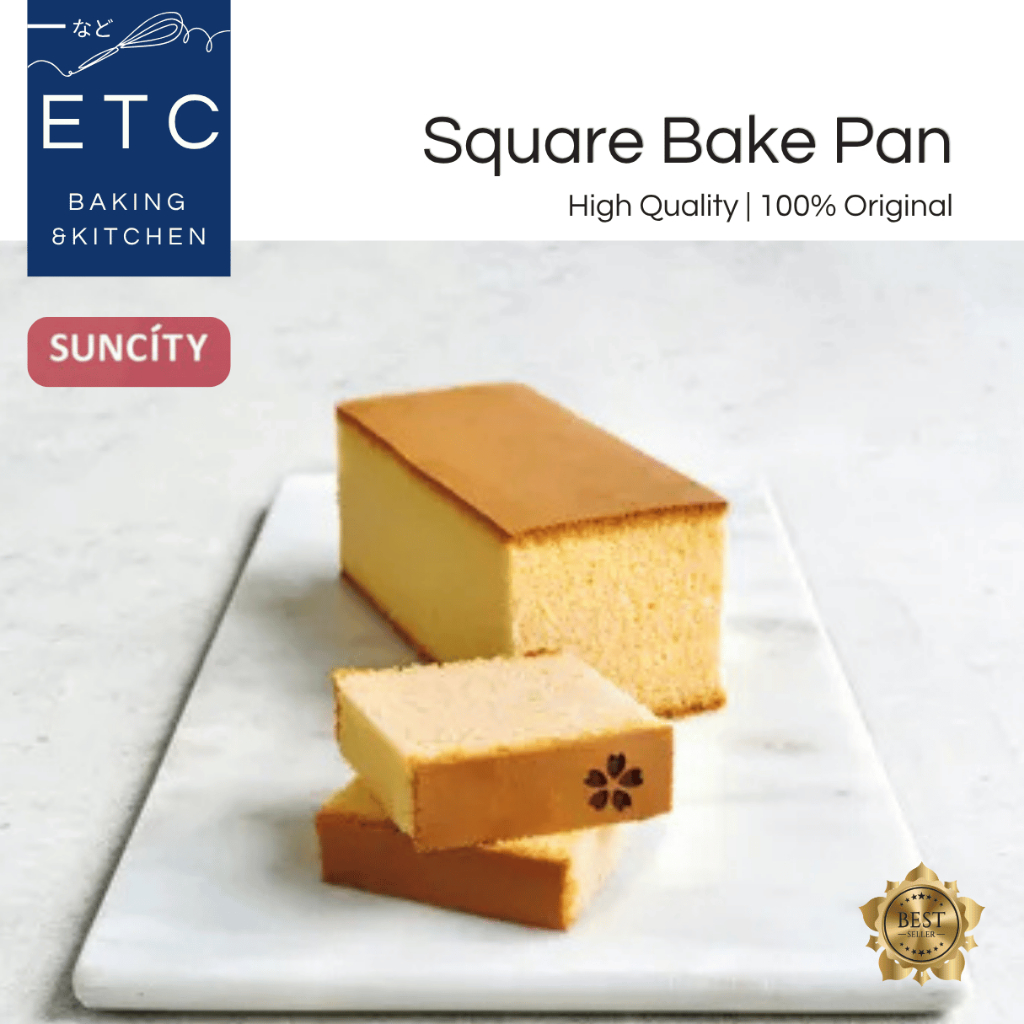 [ETC.Baking] SUNCITY – Square Cake Pan Multifungsi | Loyang Persegi Kotak Pan Monna Anti Lengket | C