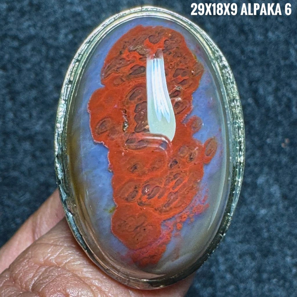 Cincin Batu Akik Natural Baturaja Dragon (Asli Alam)