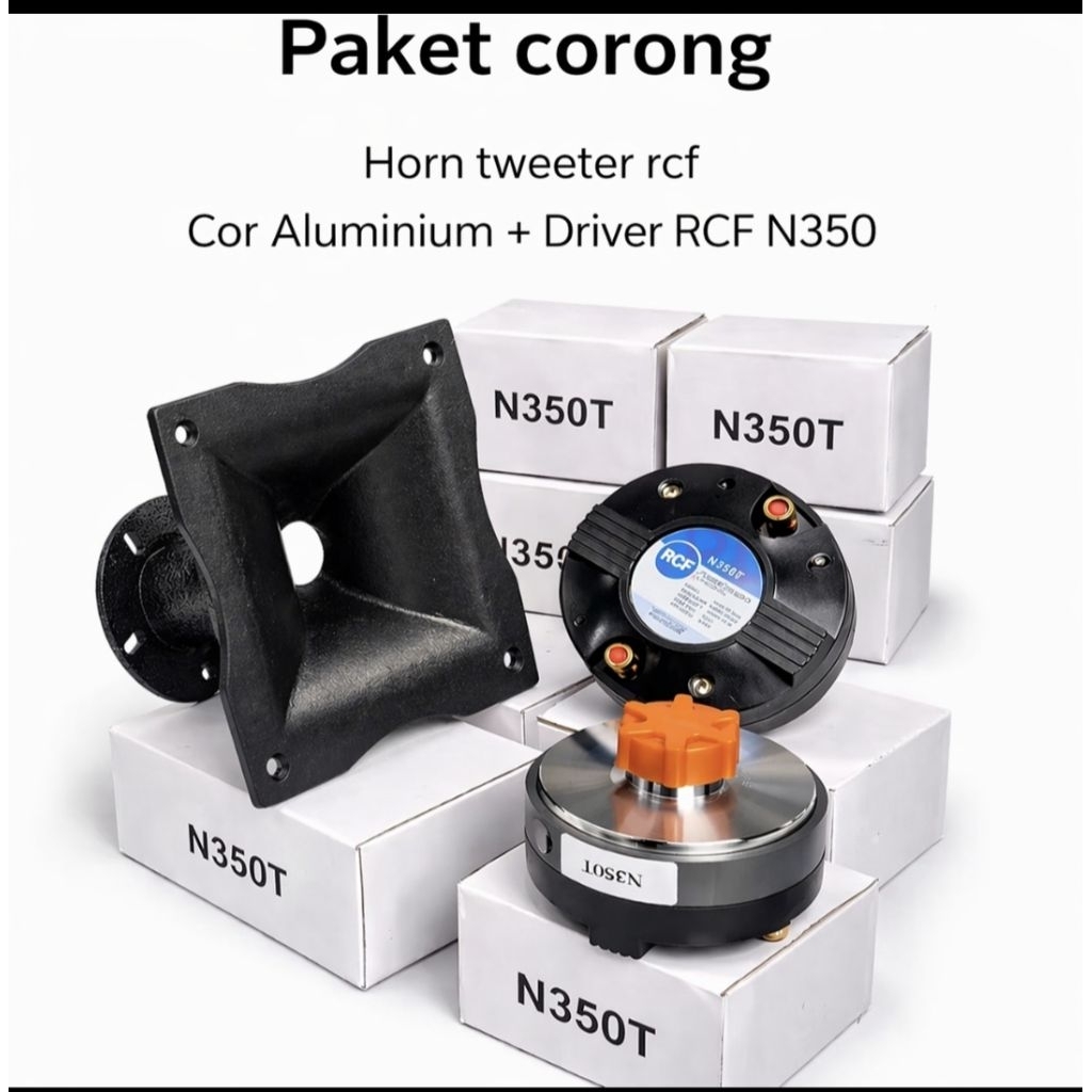 HORN TWEETER RCF//HORN TWEETER UKURAN 15X15CM COR ALUMINIUM