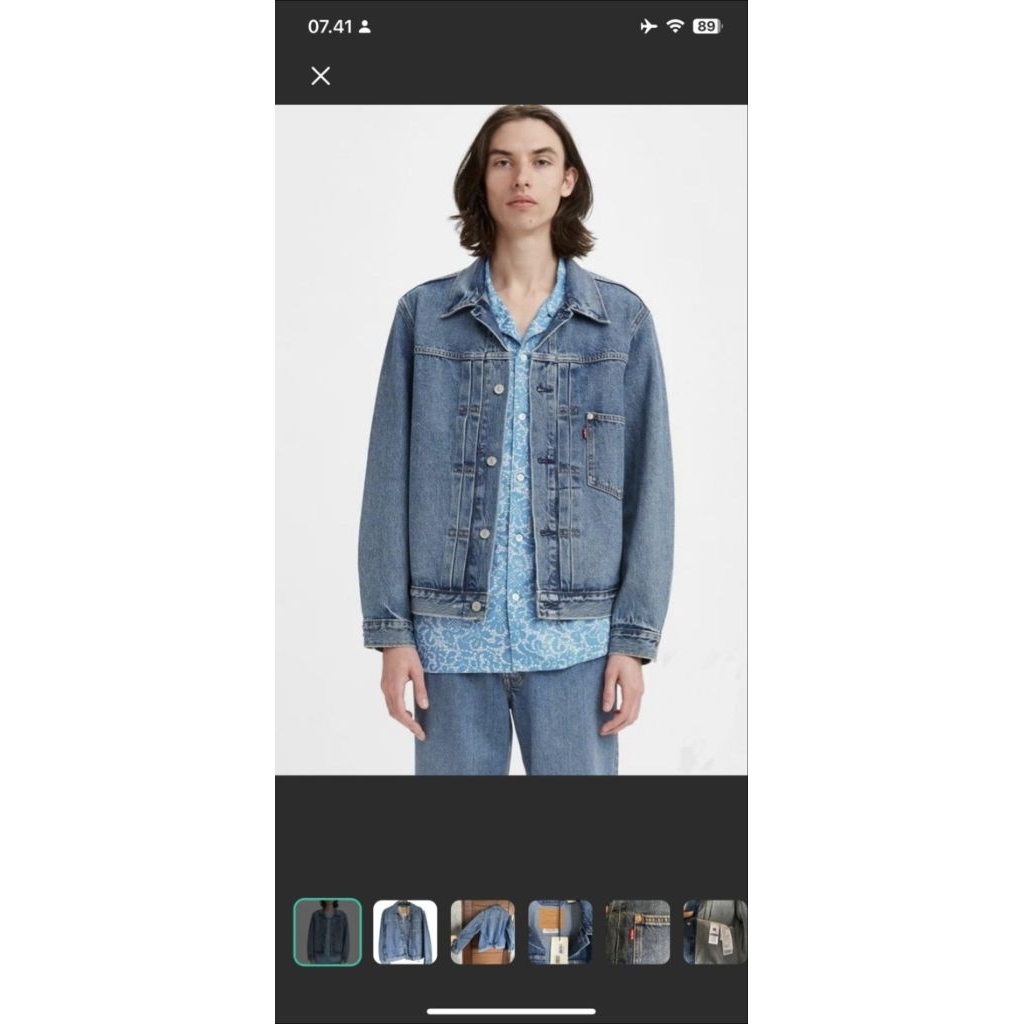 levis premium trucker denim jacket