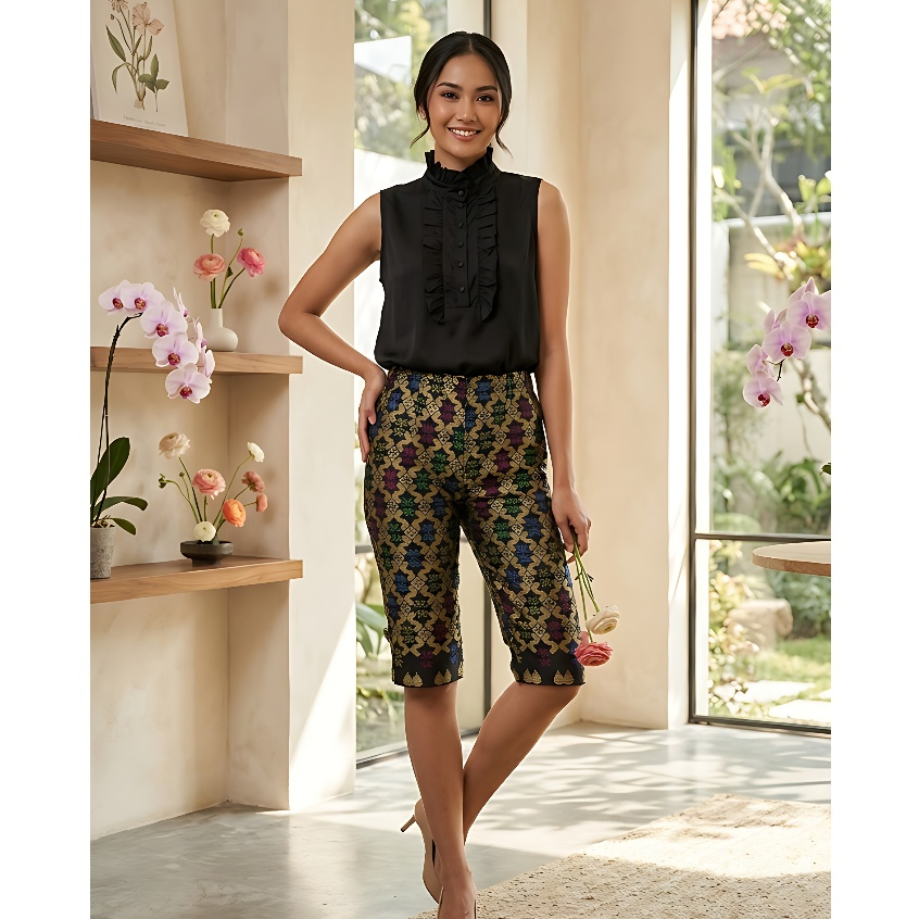 SALE!!! LAST STOK!!! Celana Kulot 3/4 Batik Wanita - Putri Jelita - 001 - Cocok untuk Santai - Bali 