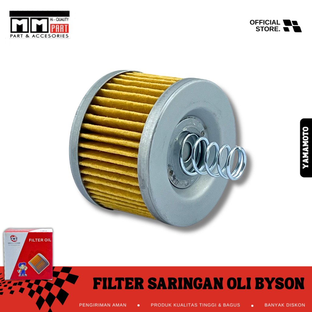 FILTER OLI BYSON YAMAMOTO - SARINGAN OLI FILTER OLI YAMAHA BYSON KARBU FI BYSON EDGE YS125 150 2018 