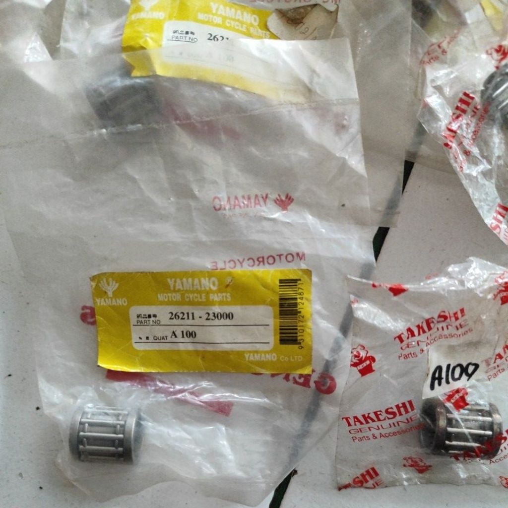 BEARING LAHER BAMBU PEN PISTON SUZUKI A100, GP100, TRS, TRZ, RGR, TS125 BARU STOK LAMA