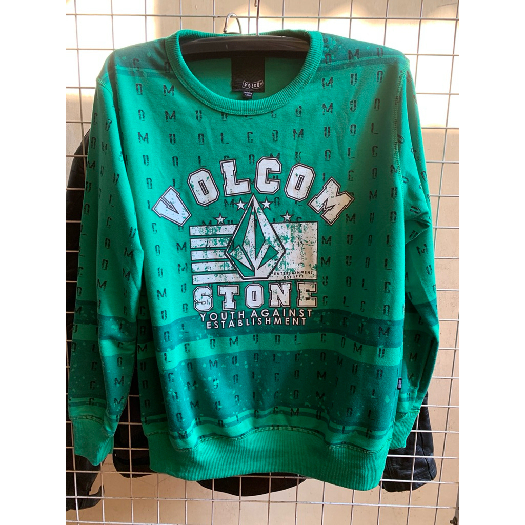 Crewneck Volcom Stone Green Edition - Against Establishment - Original