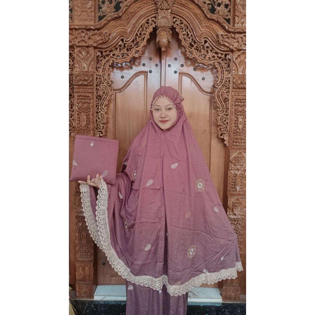 MUKENA PUTUSAN DEWASA RAYON TWILL MOTIF ZOYA