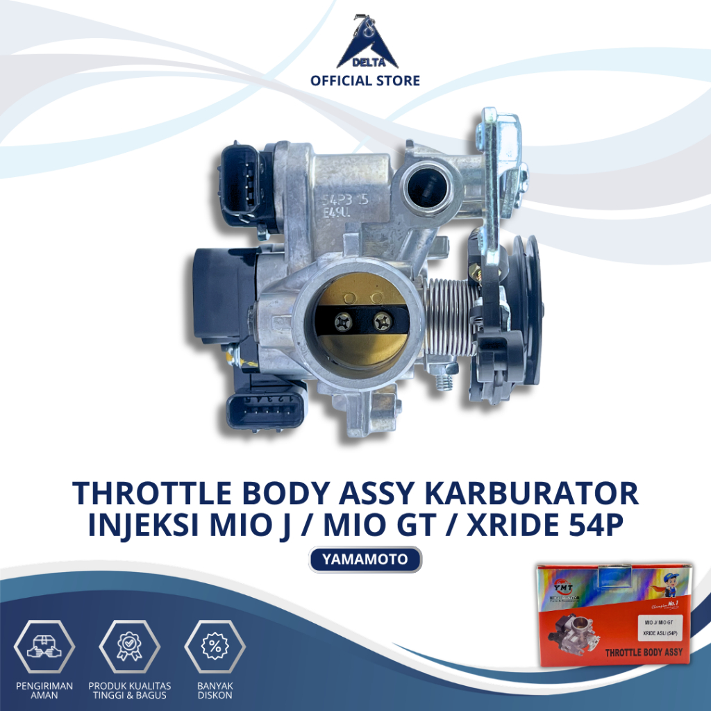 THROTTLE BODY ASSY KARBURATOR INJEKSI MIO J / MIO GT / XRIDE 54P YAMAMOTO - THROTTLE BODY ASSY 54P M