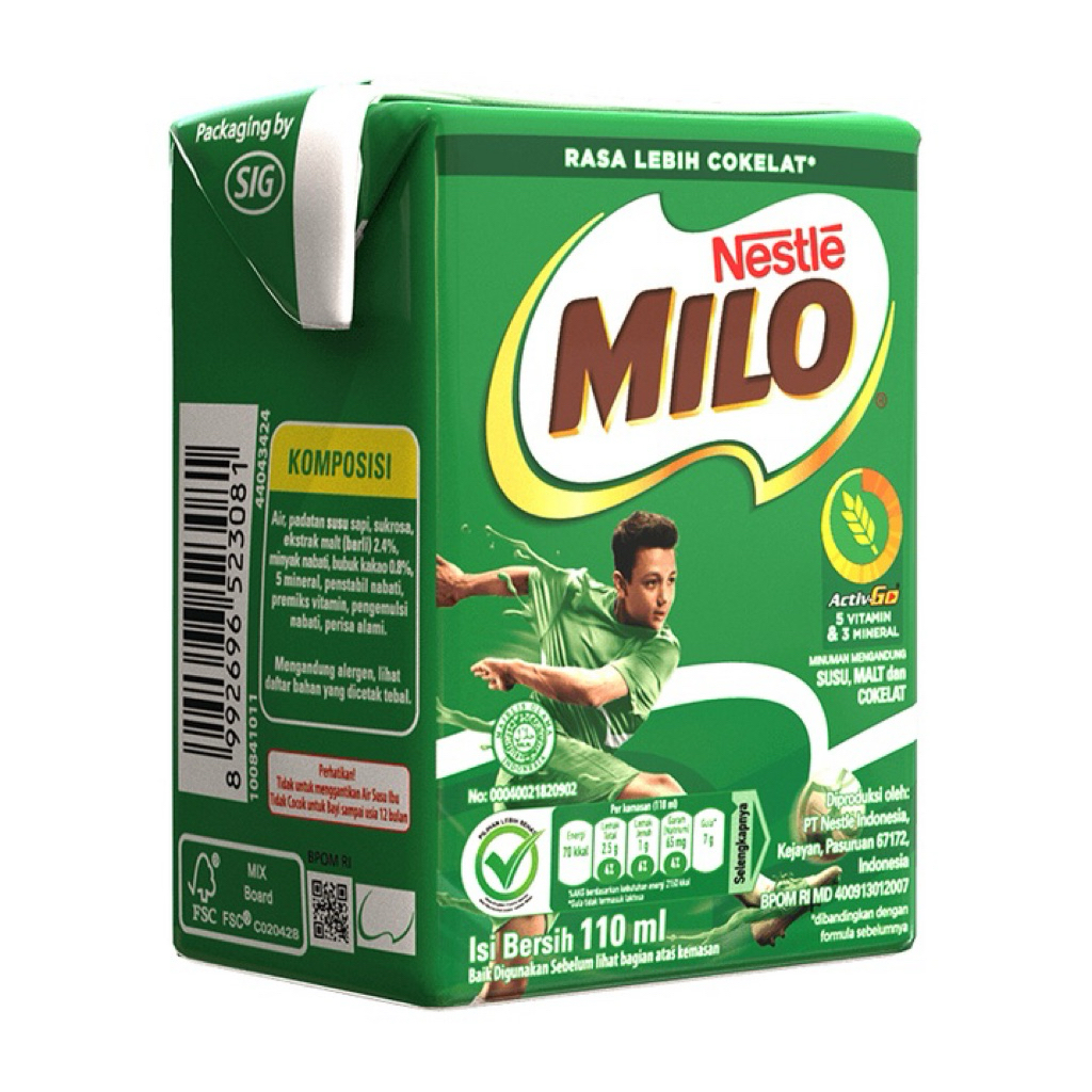 Milo Kotak mini 110mL / susu kotak milo kecil