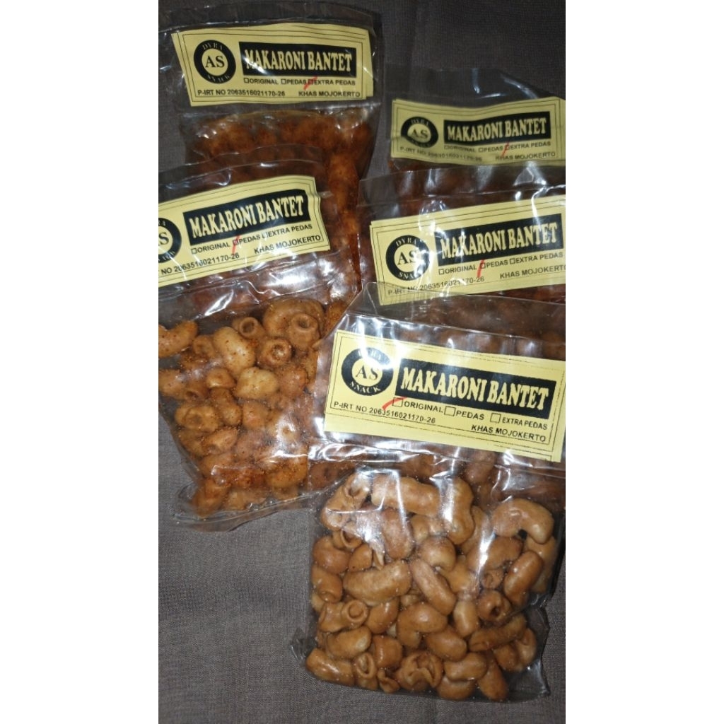 makaroni bantet krupuk pedas camilan pedas krupuk makaroni pedas