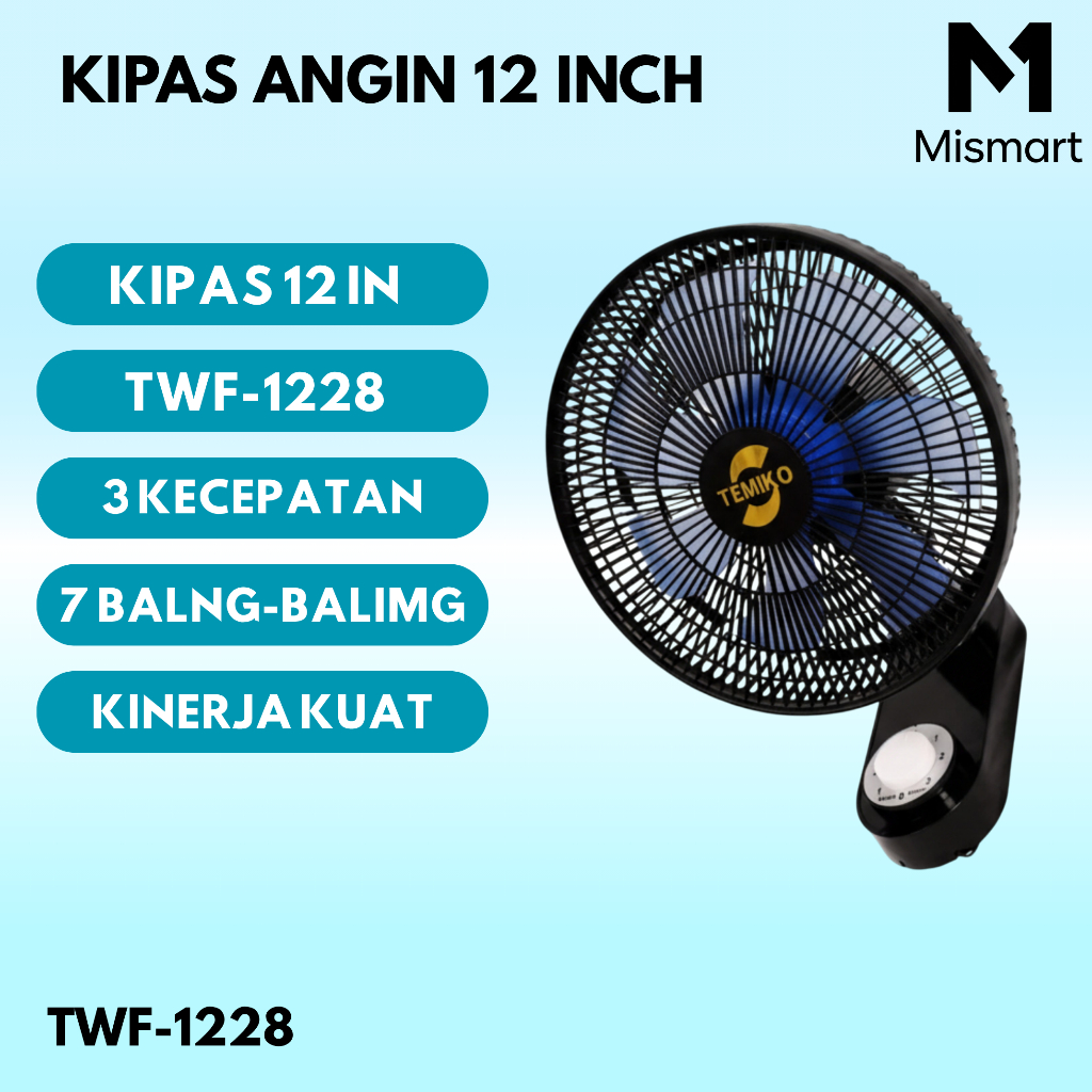 KIpas Angin Dinding 12 Inchi Wal FanTWF 1228 Kipas Angin Tembok